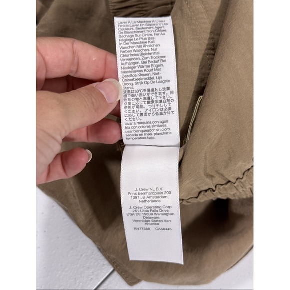 Madewell Straight Cargo Softdrape Pants Womens Small Brown Pull‎ On Drawstring - Picture 15 of 16